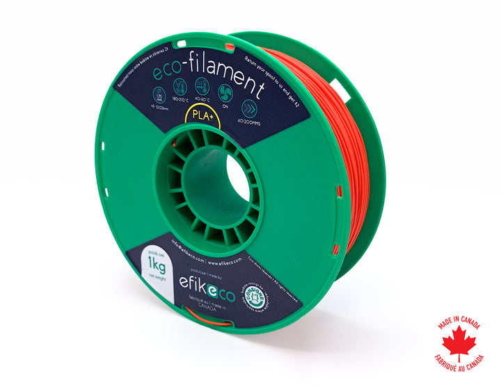 eco-filament PLA+ Ruĝa (Red)